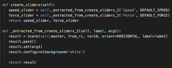 The duplicate code has been extracted into a new method After extract method
