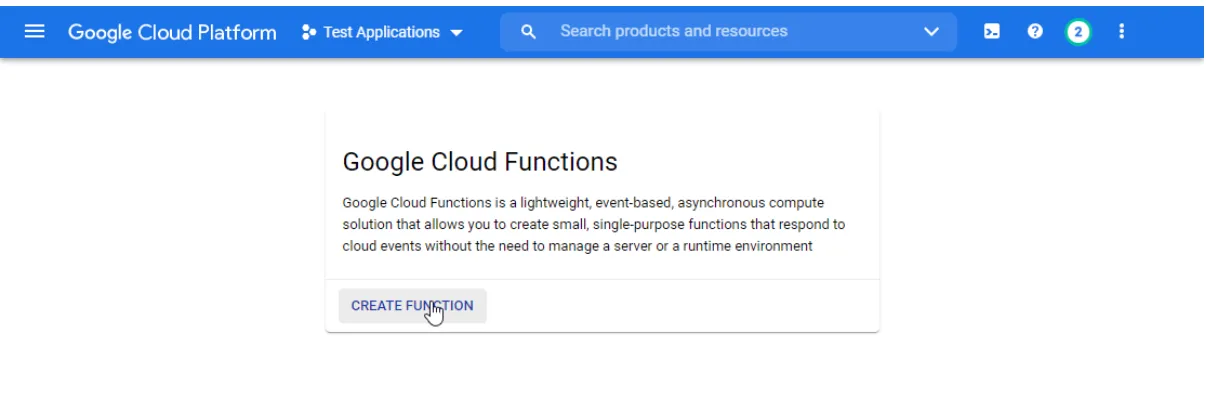 Creating a Cloud Function