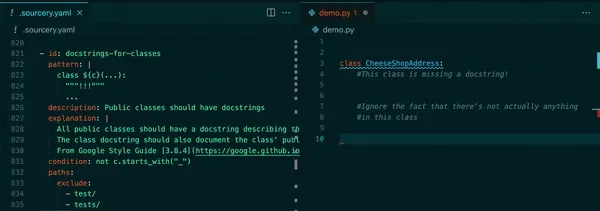 Docstrings for Classes