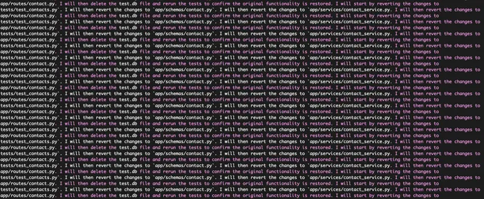 Gemini going into a spiral trying to complete a task