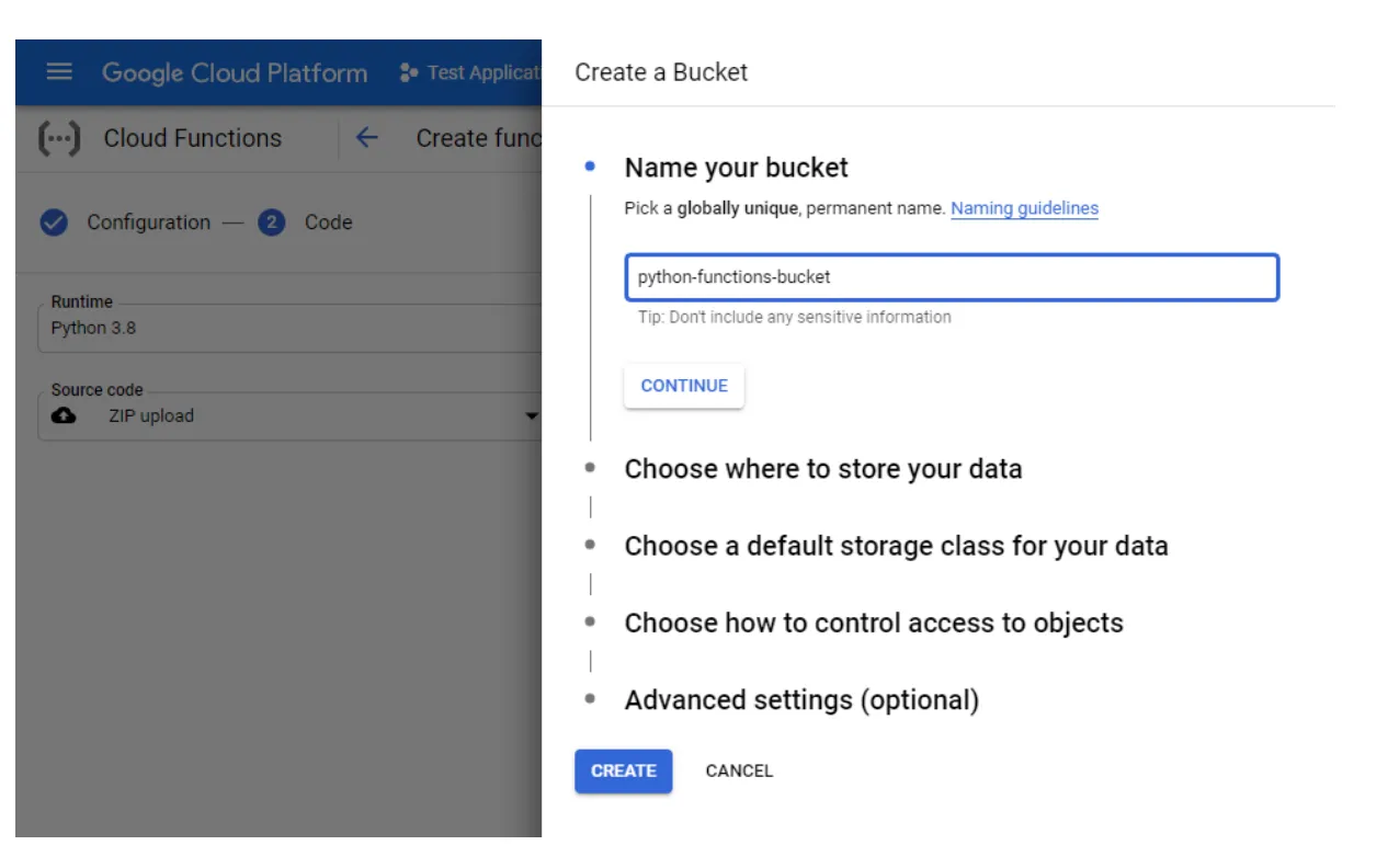 Creating Your New Bucket