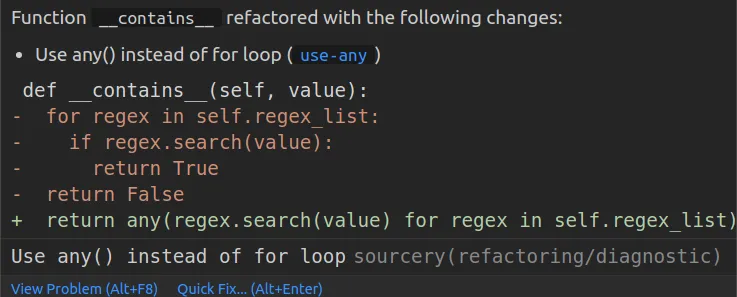 Link to documentation on hover